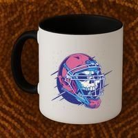 Skull Football Player Coffee Mug thumb 2