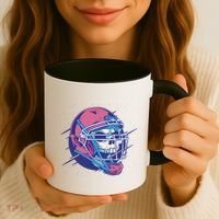 Skull Football Player Coffee Mug thumb 3