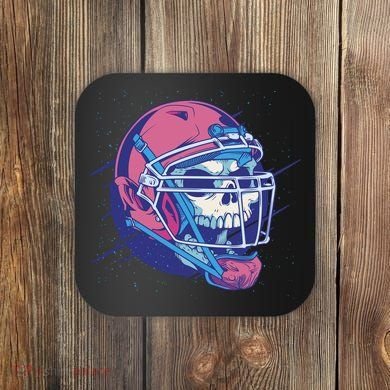 Skull Football Player Coaster