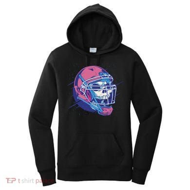 Skull Football Player Women's Hoodie