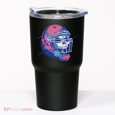 Skull Football Player Tumbler