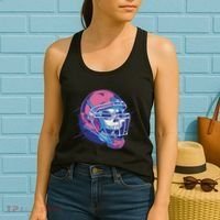 Skull Football Player Women's Tank Top thumb 2