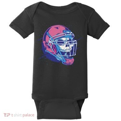 Skull Football Player Baby Bodysuit