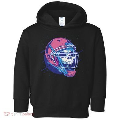 Skull Football Player Toddler Hoodie