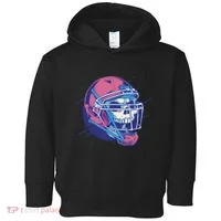 Skull Football Player Toddler Hoodie thumb 0