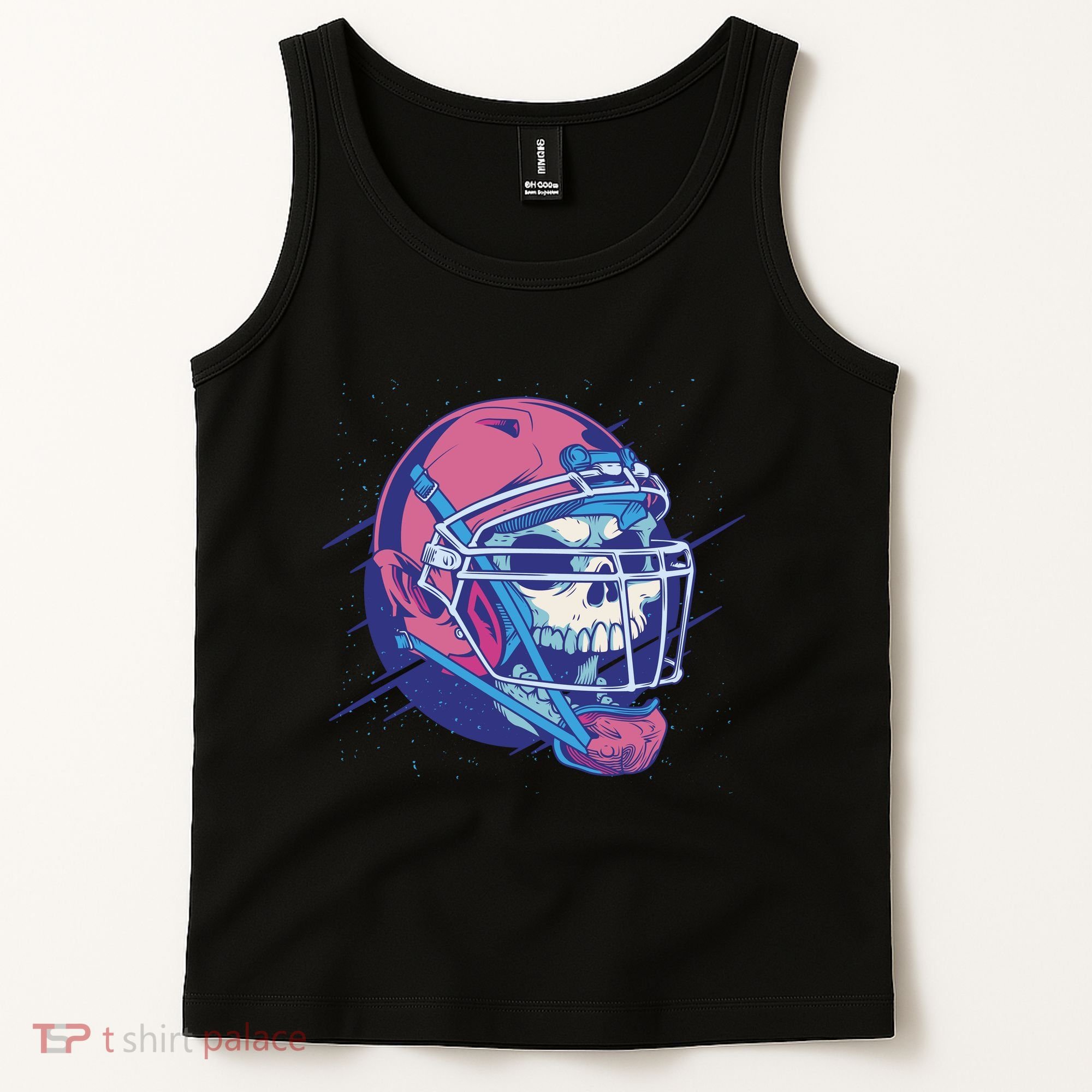 Skull Football Player Tank Top