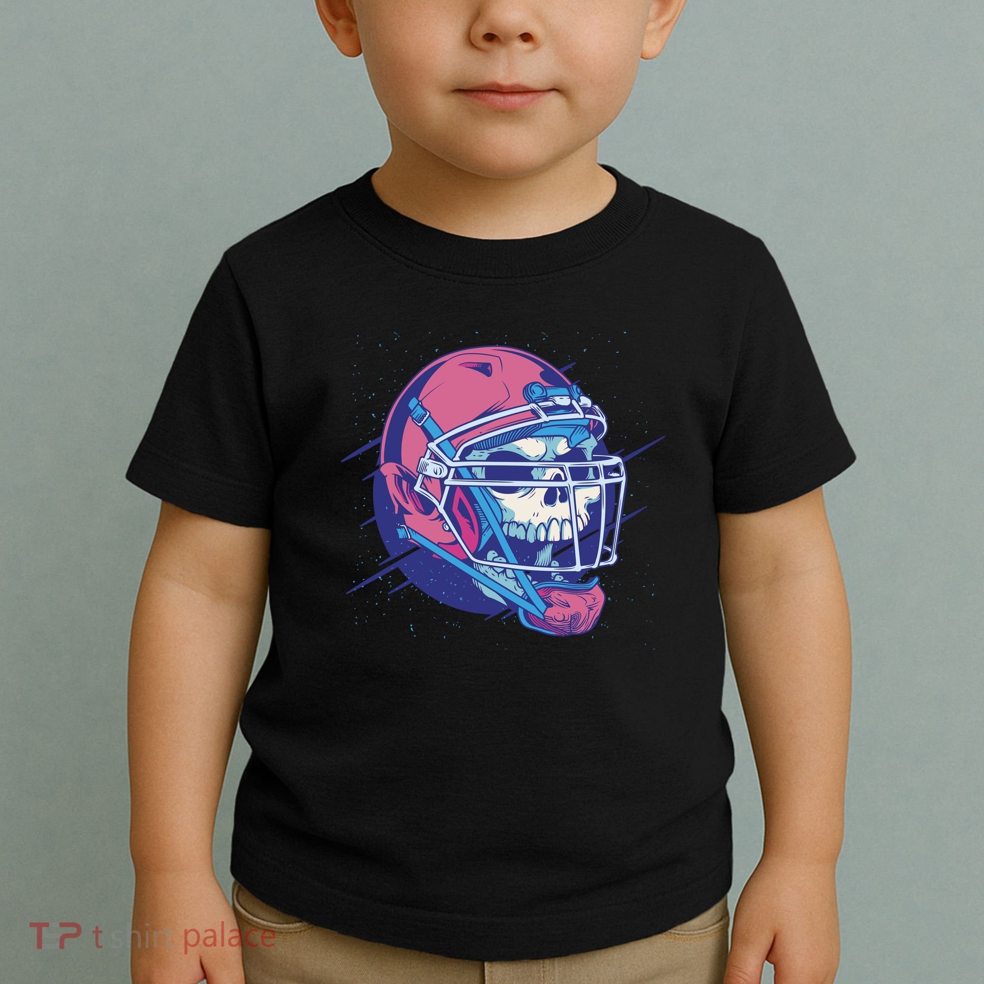 Skull Football Player Toddler T-Shirt