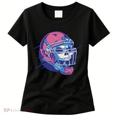 Skull Football Player Women's T-Shirt