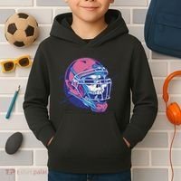 Skull Football Player Kids Hoodie thumb 2