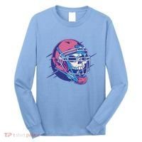 Skull Football Player Long Sleeve Shirt thumb 0