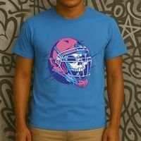 Skull Football Player T-Shirt thumb 3