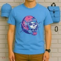 Skull Football Player T-Shirt thumb 5