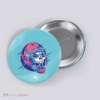 Skull Football Player Button thumb 0