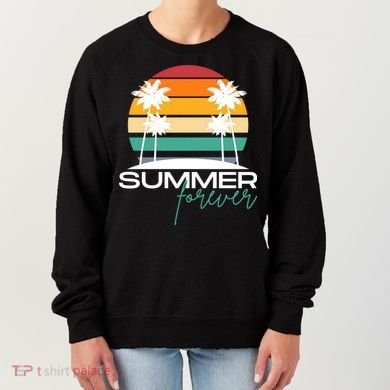 Summer Forever Retro Sunset Tropical Women's Sweatshirt