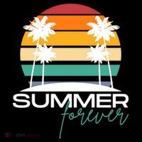 Summer Forever Retro Sunset Tropical Toddler Hoodie thumb 2