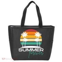 Summer Forever Retro Sunset Tropical Tote Bag thumb 0
