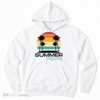 Summer Forever Retro Sunset Tropical Hoodie thumb 0
