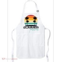Summer Forever Retro Sunset Tropical Apron thumb 0