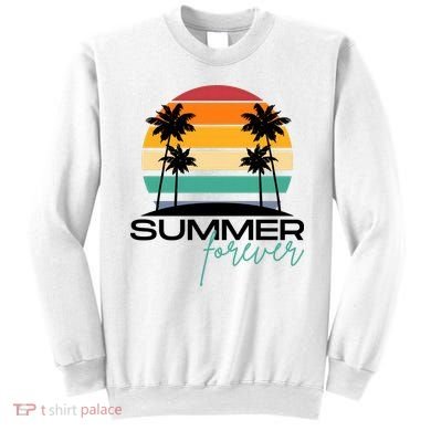 Summer Forever Retro Sunset Tropical Sweatshirt