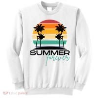 Summer Forever Retro Sunset Tropical Sweatshirt thumb 0
