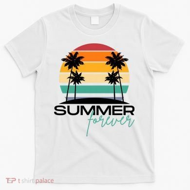 Summer Forever Retro Sunset Tropical T-Shirt