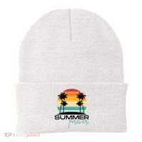 Summer Forever Retro Sunset Tropical Beanie thumb 0