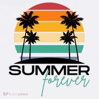 Summer Forever Retro Sunset Tropical Mousepad thumb 1