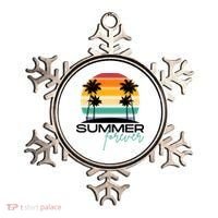 Summer Forever Retro Sunset Tropical Ornament thumb 0