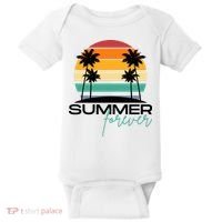 Summer Forever Retro Sunset Tropical Baby Bodysuit thumb 0