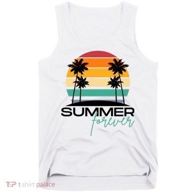 Summer Forever Retro Sunset Tropical Tank Top