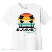 Summer Forever Retro Sunset Tropical Toddler T-Shirt thumb 0