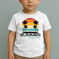 Summer Forever Retro Sunset Tropical Toddler T-Shirt thumb 2