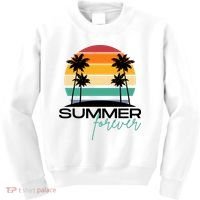 Summer Forever Retro Sunset Tropical Kids Sweatshirt thumb 0