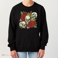Skull Floral Rose Women's Sweatshirt thumb 0