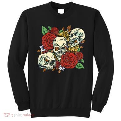 Skull Floral Rose Sweatshirt