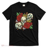 Skull Floral Rose T-Shirt thumb 0