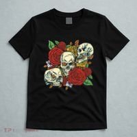 Skull Floral Rose T-Shirt thumb 5