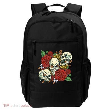 Skull Floral Rose Backpack