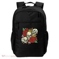 Skull Floral Rose Backpack thumb 0