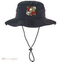 Skull Floral Rose Bucket Hat thumb 0