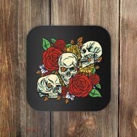 Skull Floral Rose Coaster thumb 0