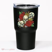 Skull Floral Rose Tumbler thumb 0