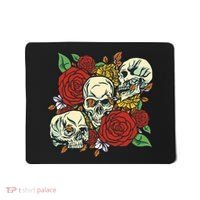 Skull Floral Rose Mousepad thumb 0