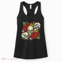 Skull Floral Rose Women's Tank Top thumb 0