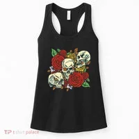 Skull Floral Rose Women's Tank Top thumb 0