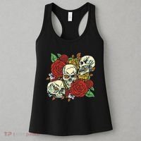 Skull Floral Rose Women's Tank Top thumb 3