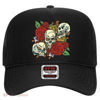 Skull Floral Rose Hat thumb 0