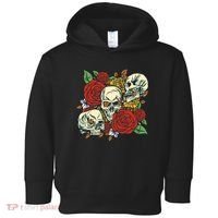Skull Floral Rose Toddler Hoodie thumb 0