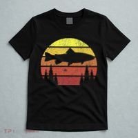 Steelhead Fishing Retro Rainbow Trout River Fisherman T-Shirt thumb 5