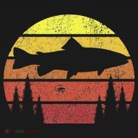 Steelhead Fishing Retro Rainbow Trout River Fisherman Mousepad thumb 1